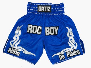 Custom Design Boxing Shorts : KNBXCUST-2041-Blue